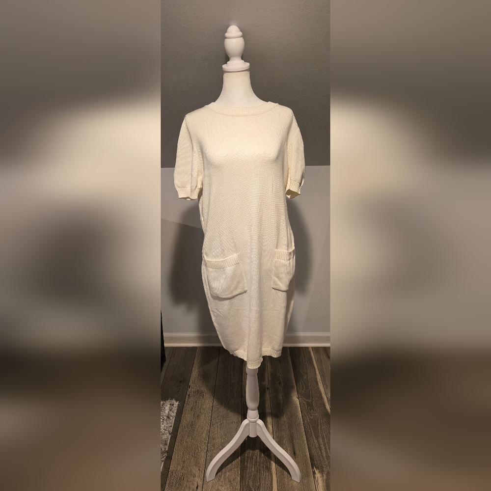 Salvatore Ferragamo Ivory Knit Dress